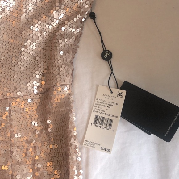 Adrianna Papell Blush Gown Size 0 - Picture 2 of 5